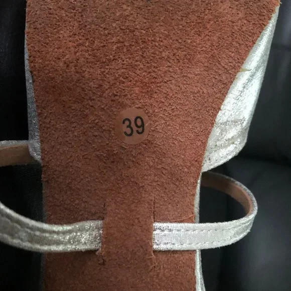 NEW  Ballroom Latin Dance Shoes in Silver - Picture 8 of 14